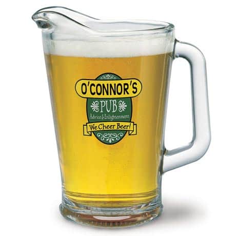 Personalized "Your Name" We Cheer Beer Pitcher