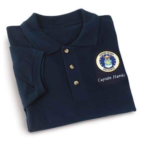 Personalized Air Force Polo Shirt