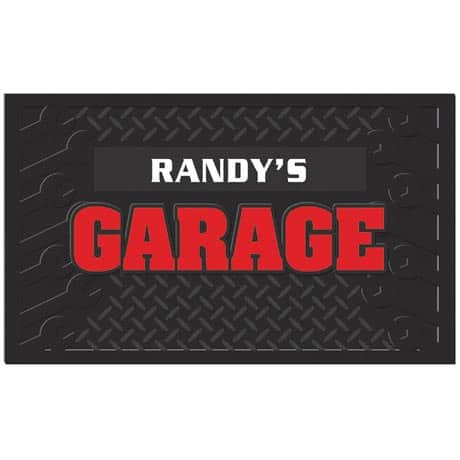 Personalized Garage Mat