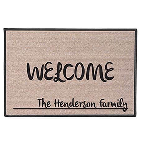 Personalized "Your Name" Doormat - Contemporary