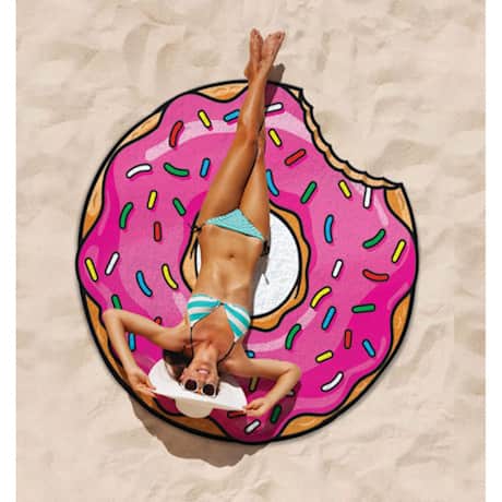 Round Beach Towel - Donut