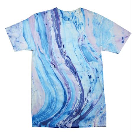 Marble Tie Dye T-shirt - Blue/Purple