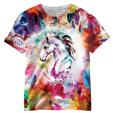Watercolor Unicorn Sublimated T-shirt