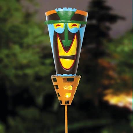 Solar Tiki Torches - Big Happy Smile