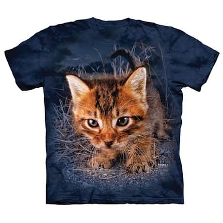 Pouncing Cats T-shirts - Blue