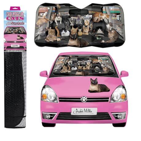 Crazy For Cats Car full of Cats Auto Windshield Car Sun Shade