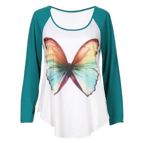 Butterfly Baseball-Style Top