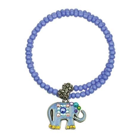 Beaded Elephant Bangle Bracelets