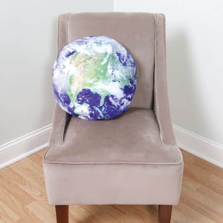 Earth & Moon 18in. Round Throw Pillow Covers - Sold Separately