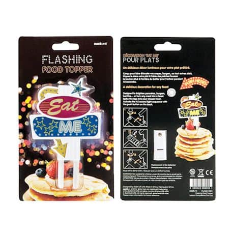 Flashing Led Food Toppers - Eat Me