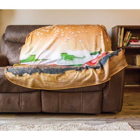 Plush Food Blankets - Burger