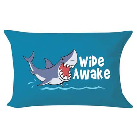 Wide Awake Shark Pillowcase