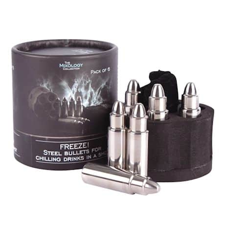 Bullet Ice Cube with 6 Cylinder Holder
