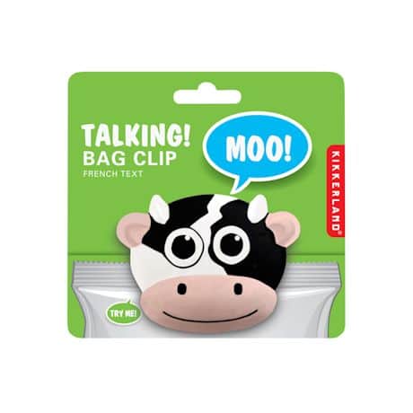 Set Of 3 Mooing Cow Bag Clips