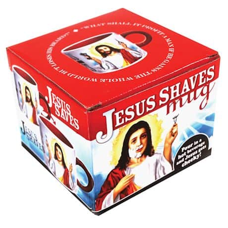 Transforming Jesus Shaves Mug