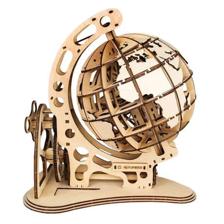 Mr. Playwood Wooden Mechanical Globe Puzzle Model