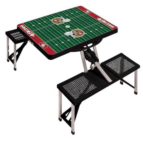 NFL Picnic Table w/Football Field Design-San Fransisco