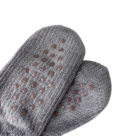 Cable-Knit Slipper Socks