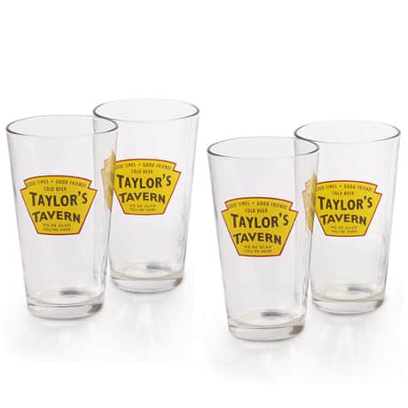 Personalized Tavern Pint Glasses (Set Of 4)
