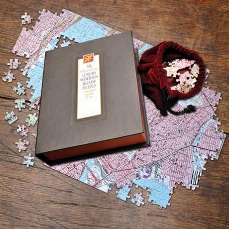 Personalized Hometown Map Jigsaw Puzzle: Heirloom Edition
