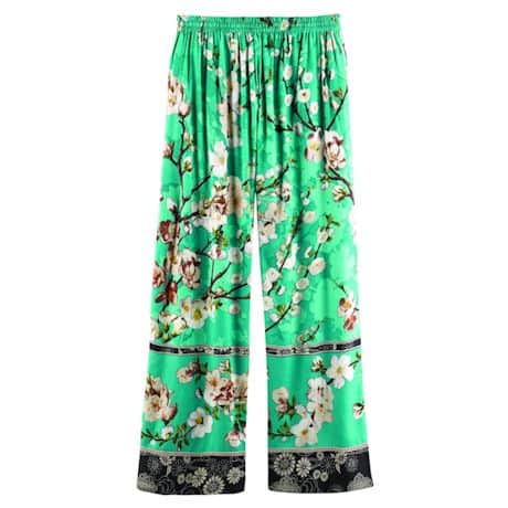 Women's Blossom Lounge Pants - Elastic Waist Band and Side Pockets