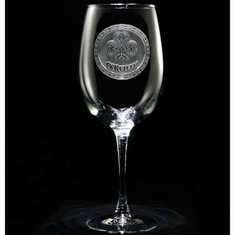 Personalized Irish Pride Wine Glass