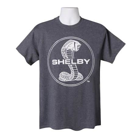 Shelby Cobra Logo Shirt - Short Sleeve - Heather Navy Blue