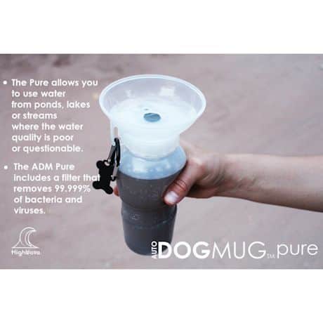 HighWave AutoDogMug Pure - Portable Water Bottle for Dogs