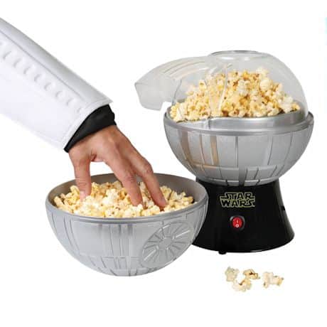 Star Wars Rogue One Death Star Hot Air Popcorn Maker and One 2 lb Bag of Empire Dark Side Popcorn