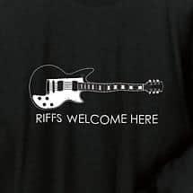 Alternate image Riffs Welcome Guitar Hoodie
