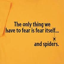 Alternate image Fear and Spiders Shirt