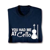 Alternate image Music Instruction Shirt- Cello