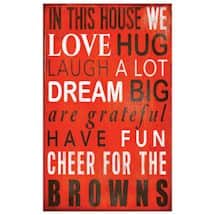 In This House NFL Wall Plaque-Cleveland Browns