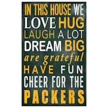 In This House NFL Wall Plaque-Green Bay Packers