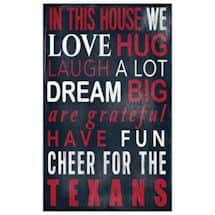 In This House NFL Wall Plaque-Houston Texans