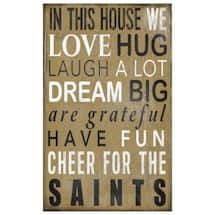 In This House NFL Wall Plaque-New Orleans Saints