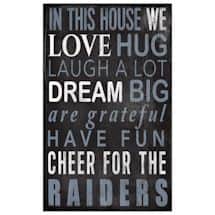 In This House NFL Wall Plaque-Oakland Raiders