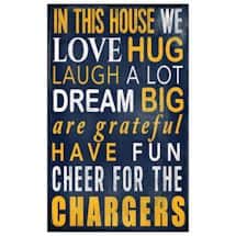 In This House NFL Wall Plaque-San Diego Chargers