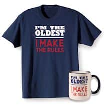 Rules Oldest Shirt and Mug Gift Set
