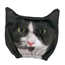 Alternate image Black & White Tuxedo Cat Headrest Covers - Set of 2