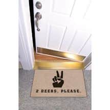 Alternate image High Cotton Front Door Welcome Mats - Peace Sign, 2 Beers Please