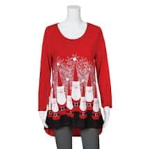 Alternate image Women's Ultimate Santa Jersey Tunic - 3/4 Sleeve