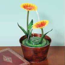 Alternate image Small Flower Pot Water Fountain for Tabletop or Desk