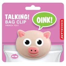 Alternate image Talking Pig Bag Clips - Set of 3 Chip Clips - Oink when Opened