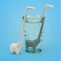 Alternate image Elephants Reusable Straw Sets
