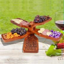 Alternate image Wine Appetizer Server/Plate Set