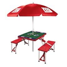 NFL Picnic Table With Umbrella-New York Giants