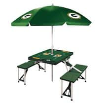 NFL Picnic Table With Umbrella-Green Bay Packers