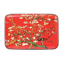 Fine Art Identity Protection RFID Wallet - Van Gogh Red Branches