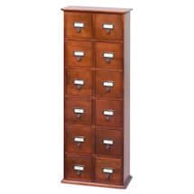 Alternate image Library CD Storage Cabinet - 12 Drawers